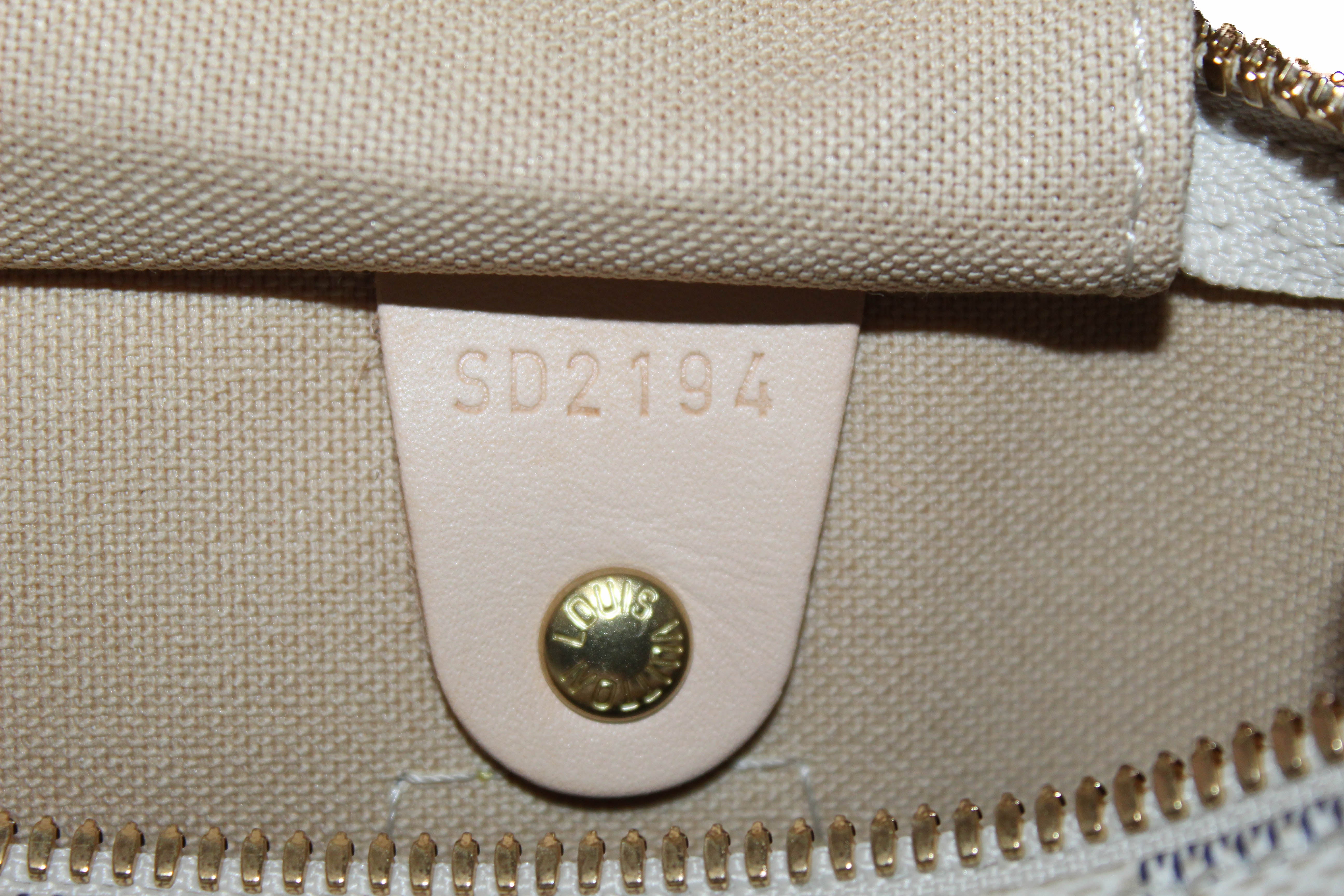 Authentic Louis Vuitton Damier Azur Speedy 30 Bandouliere Crossbody Bag - Luxury Designer Handbag for Women, Perfect for Work, Travel & Everyday Use