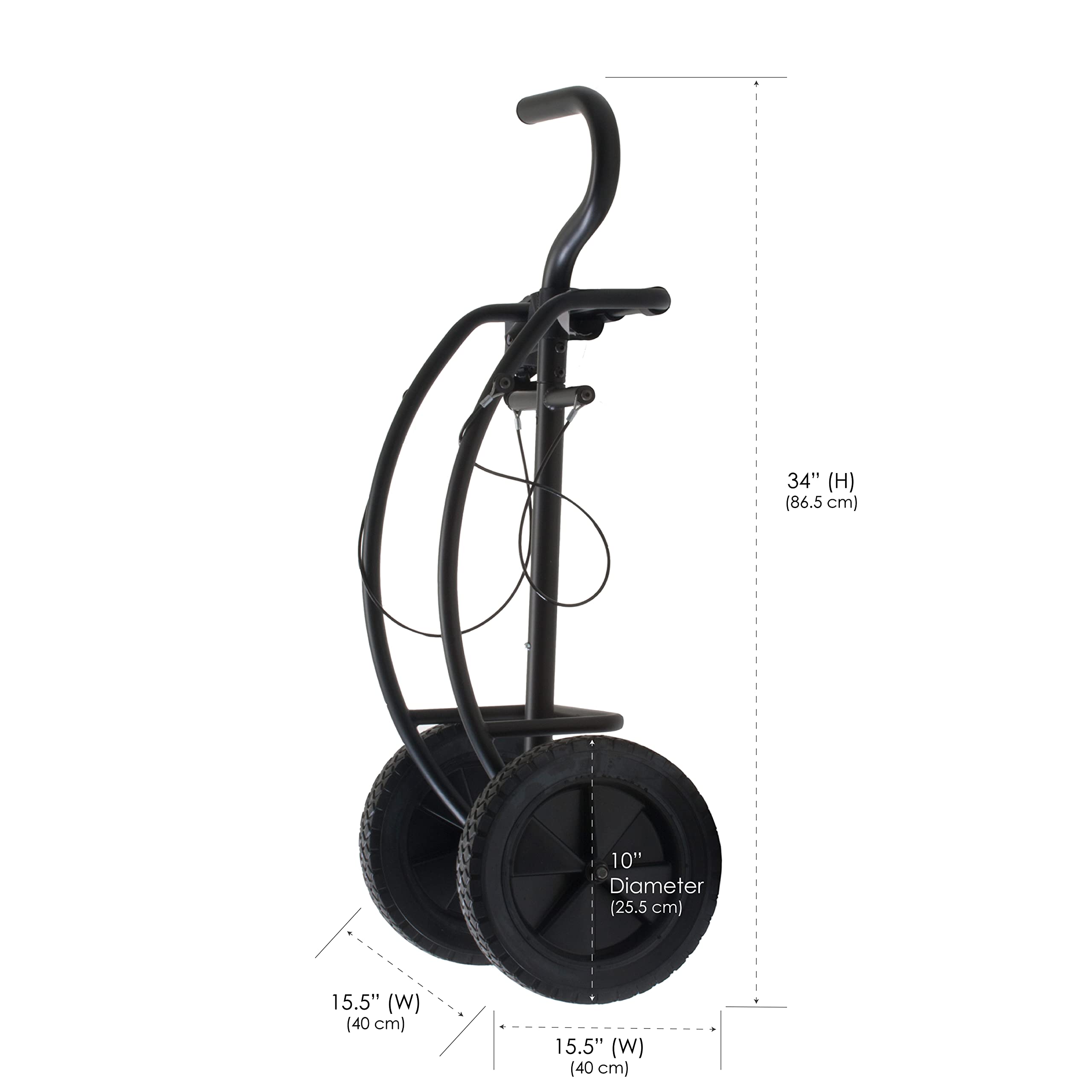 EARTHLITE Portable Massage Table Cart with Heavy-Duty Wheels & Adjustable Handle - Universal Fit for All Massage Tables | Perfect for Mobile Therapists & Spa Professionals