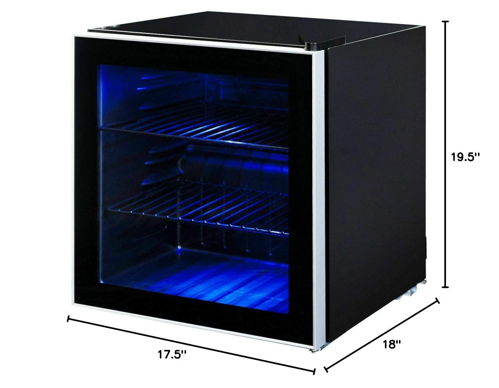 Wenst’sKufAN 60 Can Mini Beverage Refrigerator - Portable Drink Cooler for Beer, Wine & Soda with Adjustable Shelves | Compact Office, Home Bar & Party Fridge | Perfect for Small Spaces & Entertaining