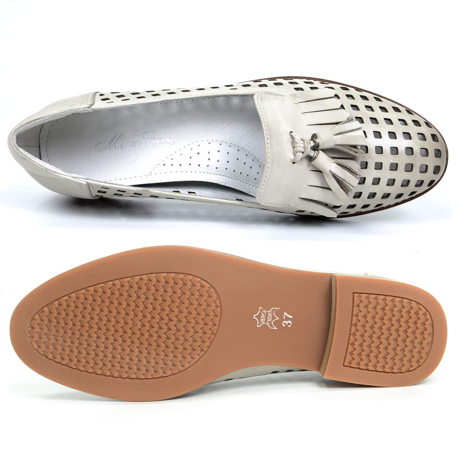 Women's Leather Tassel Loafers Slip-On Flats - Comfortable Office & Casual Shoes for Ladies | Perfect for Work, Business Meetings & Everyday Wear