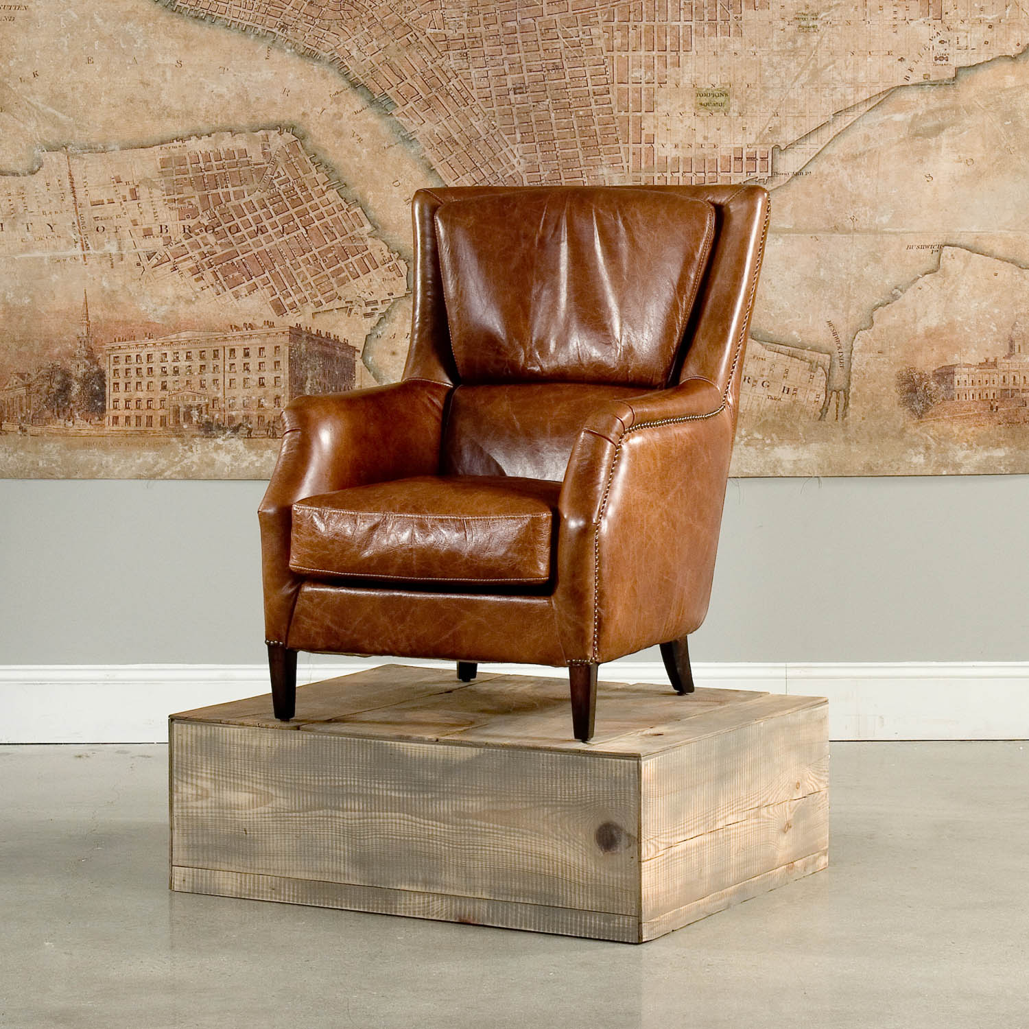 Baker Arm Chair by Sarreid Ltd | Classic Upholstered Lounge Chair for Living Room, Study & Office | Model 29766