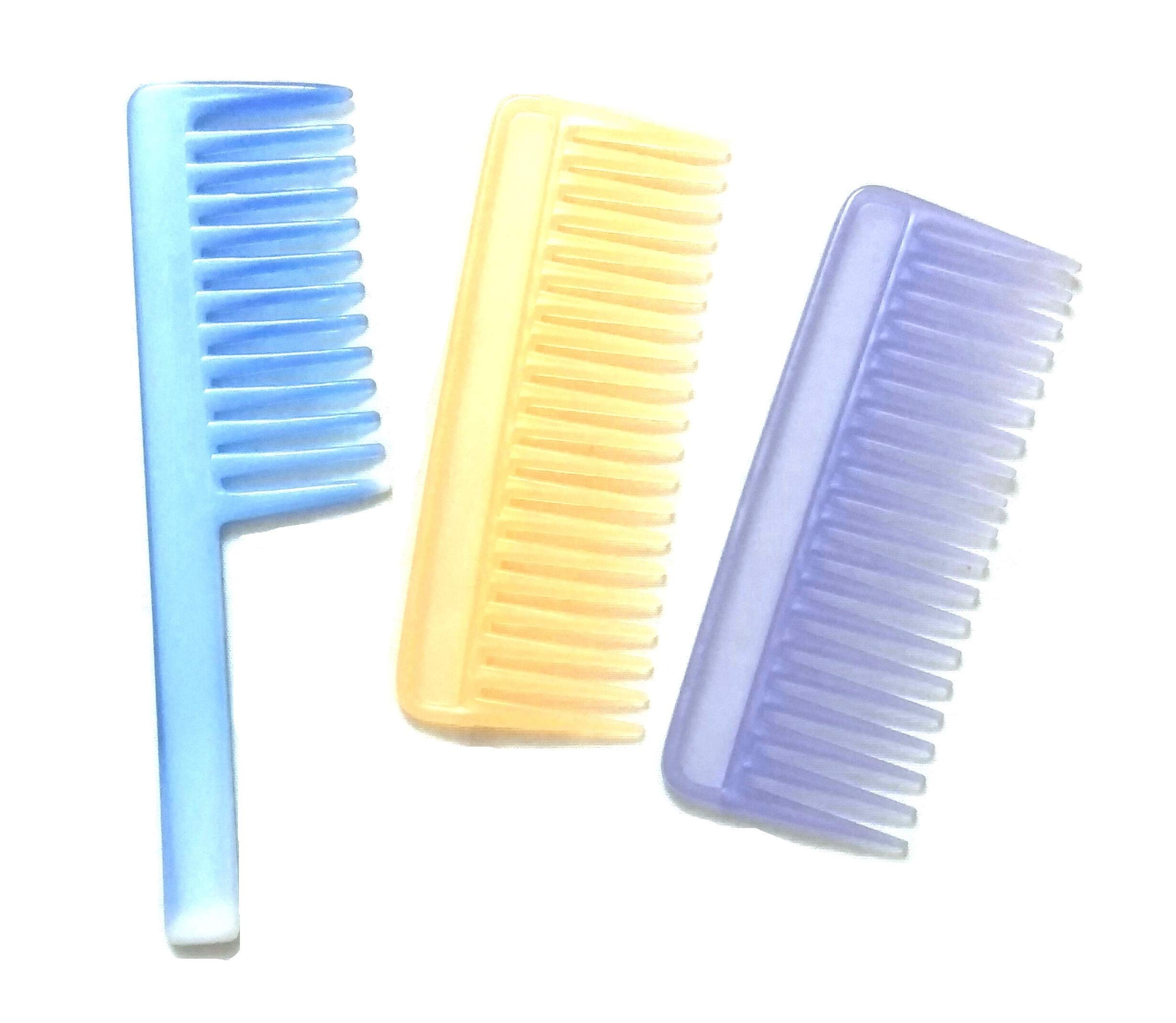 Premium Detangling Hair Comb Set of 3 - Wide Tooth & Fine Tooth Combs for Wet/Dry Hair - Gentle Hair Care & Shampoo Comb for Men & Women - Perfect for Bath, Shower & Daily Styling