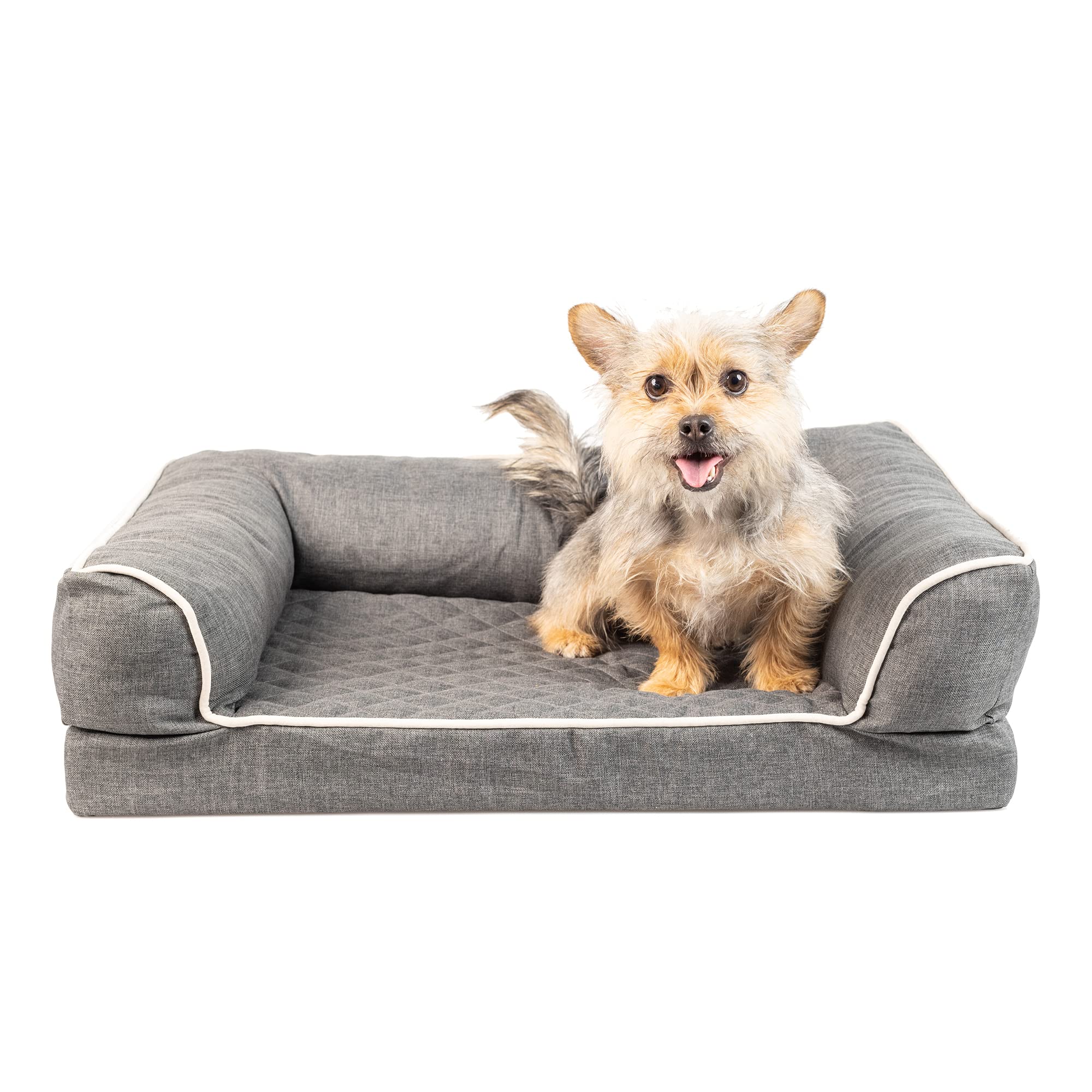 OurPets Quilted 3” Memory Foam Dog Bed - Soft Washable Pet Mat for Crates, Couches & Floors with Non-Slip Bottom | Calming Orthopedic Support for Dogs | Perfect for Kennels, Living Rooms & Bedrooms