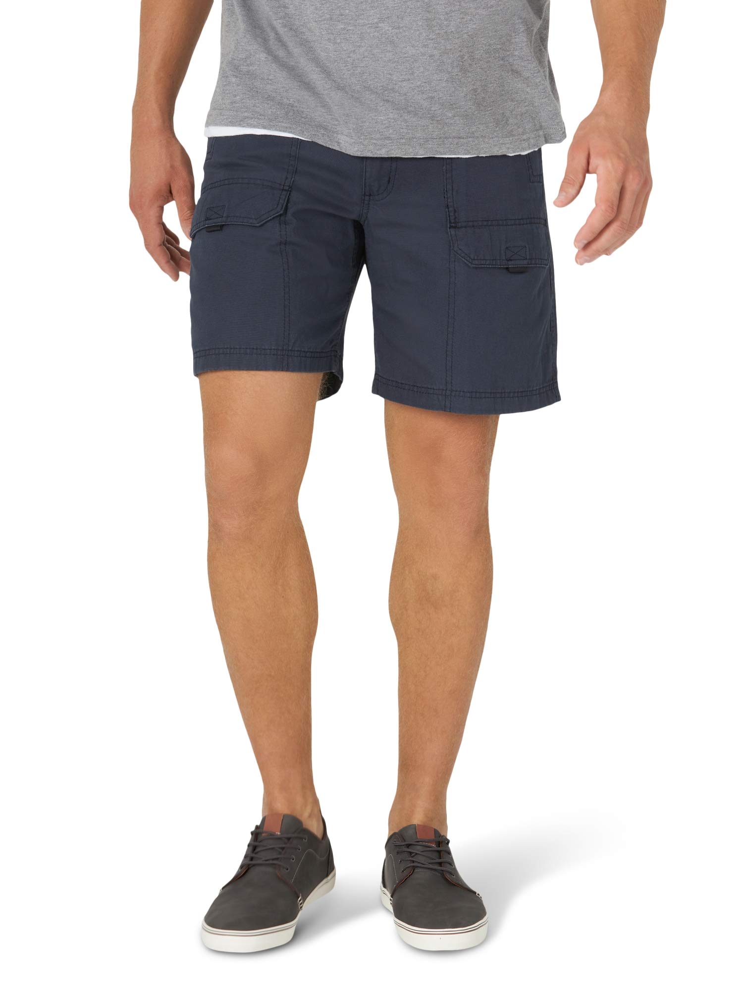 Wrangler Authentics Men's Canvas Utility Hiker Shorts - Durable Outdoor Hiking & Work Shorts for Men | Perfect for Camping, Hiking, and Everyday Wear
