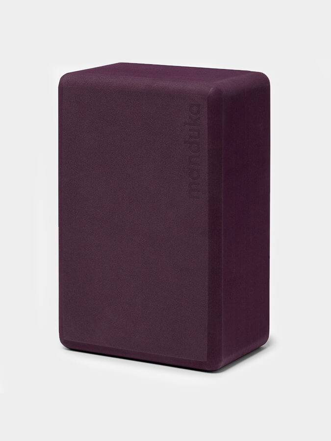 Manduka Recycled EVA Foam Yoga Block - Non-Slip Yoga Brick for Support & Alignment - Ideal for Yoga, Pilates & Meditation at Home or Studio
