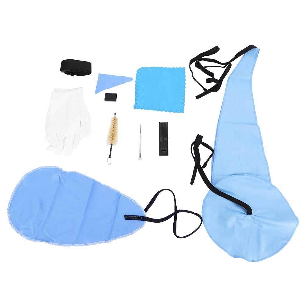 Dilwe 9-in-1 Saxophone Cleaning Kit with Cloth, Mouthpiece Brush, Strap & Screwdriver - Portable Instrument Maintenance Set for Professional & Student Sax Players - Perfect for Home Practice, Band Rehearsals & Music Performances