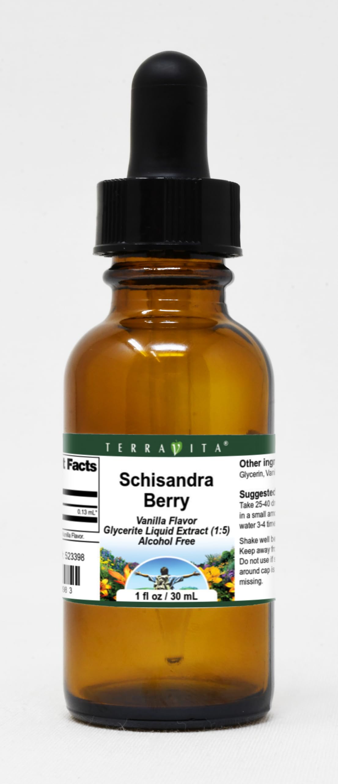 Organic Schisandra Berry Glycerite Liquid Extract (1:5) - Vanilla Flavored Herbal Supplement - 1 oz Bottle - Natural Stress Relief & Immune Support - Perfect for Teas, Smoothies & Wellness Routines