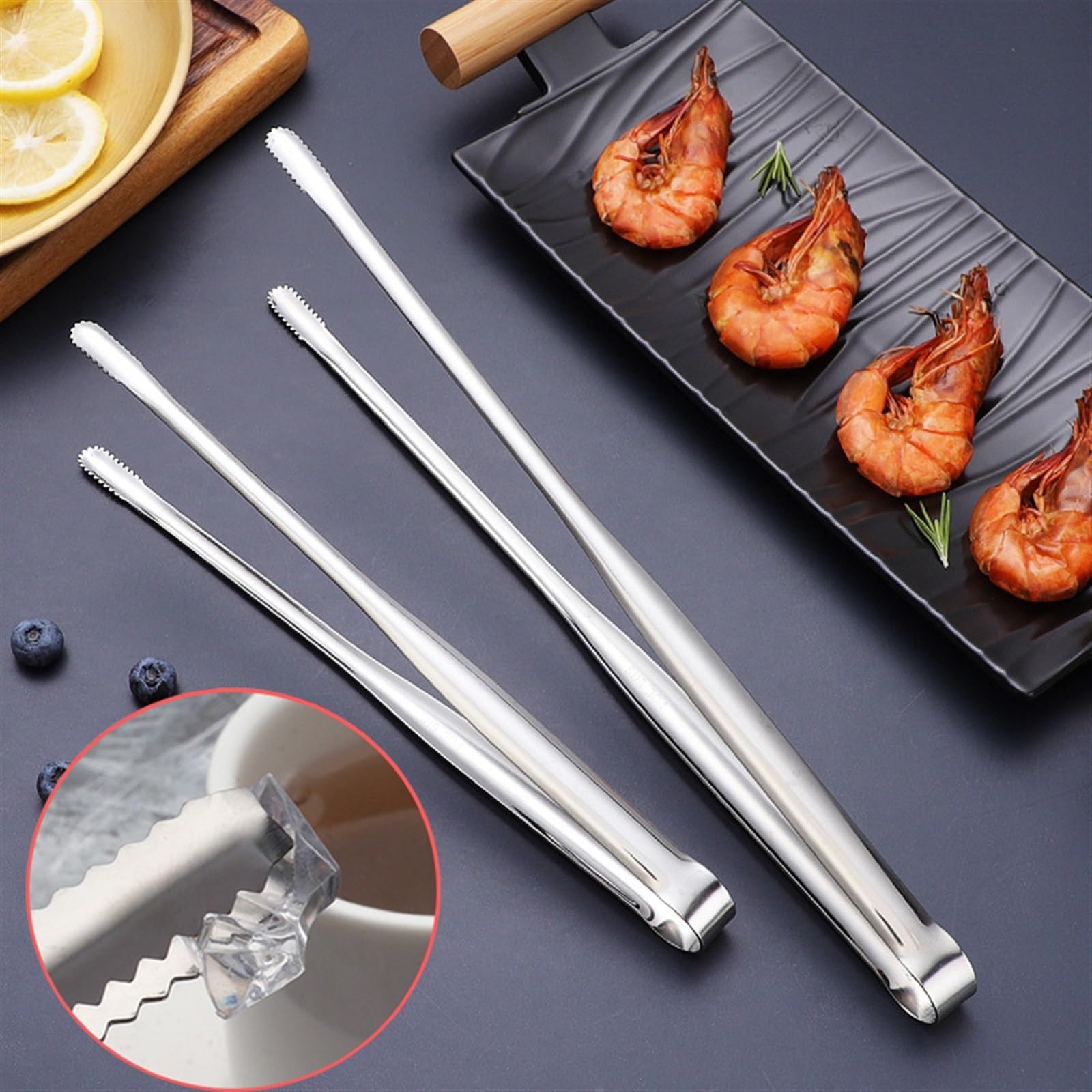 Premium Stainless Steel Hair Removal Tweezers - Multipurpose Kitchen & Beauty Tool for Cooking, Baking, Camping & Salad Serving - Ideal for Eyebrow Shaping, Food Plating & Outdoor Activities (30.2cm)
