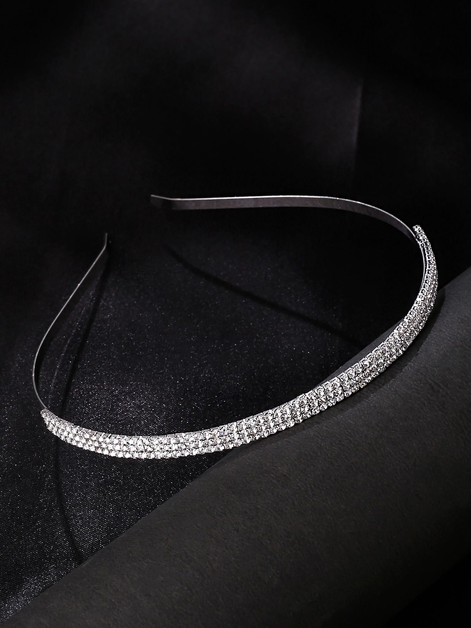Yellow Crystal Hair Band for Women & Girls - Elegant Bridal Headpiece, Hair Accessories for Women, Perfect Birthday Gift - Ideal for Weddings, Parties & Everyday Wear