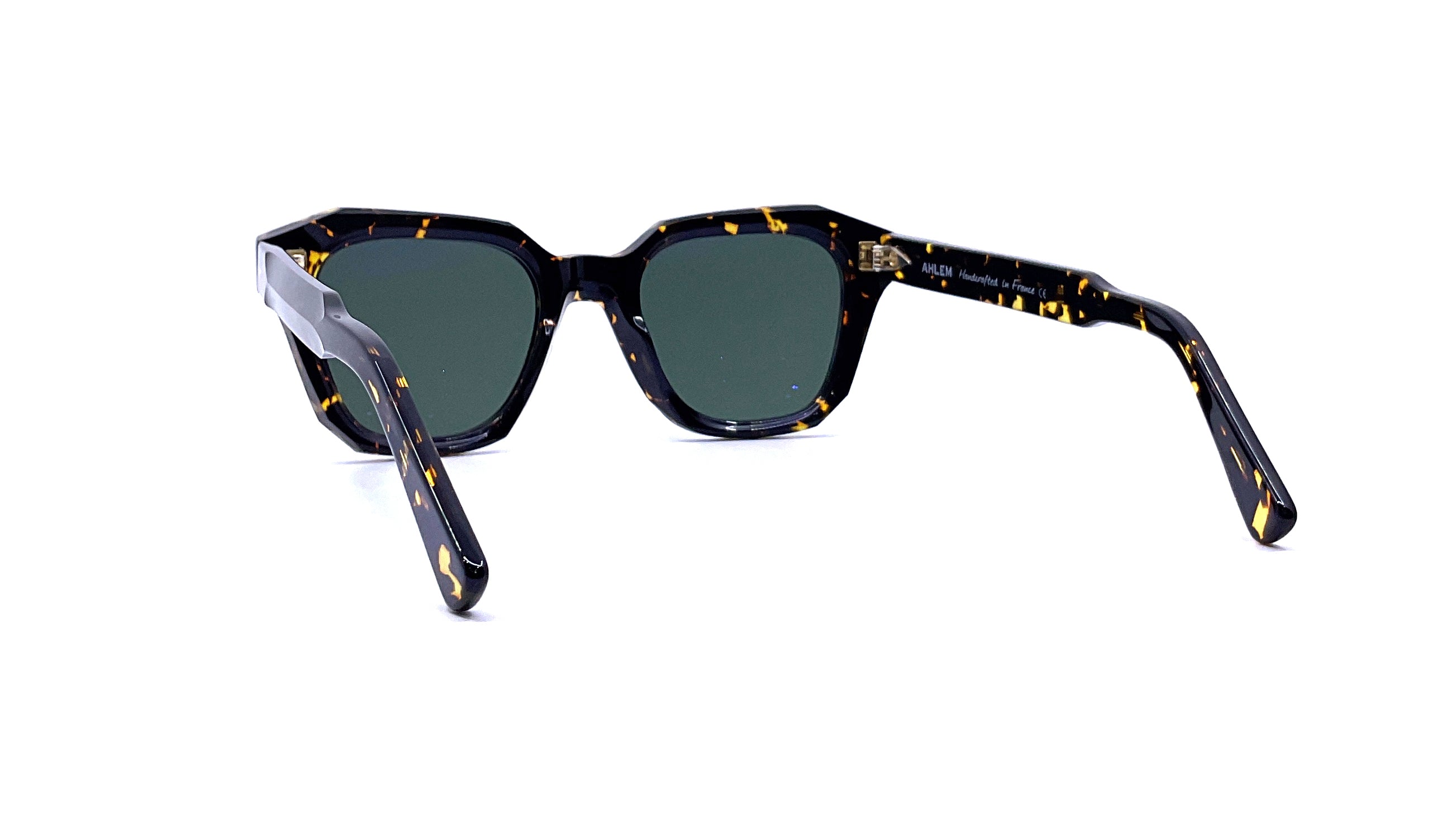 Ahlem Pont des Arts Sunglasses - Yellow Turtle Frame UV Protection - Stylish & Durable for Outdoor Activities, Beach, and Fashion