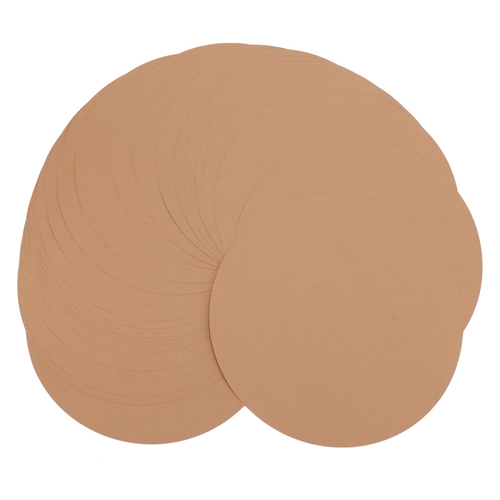 25Pcs 15in Round Kraft Paper Sheets - Premium Brown Craft Paper for Arts, DIY, Wrapping & Scrapbooking - Durable & Easy Storage for Creative Projects