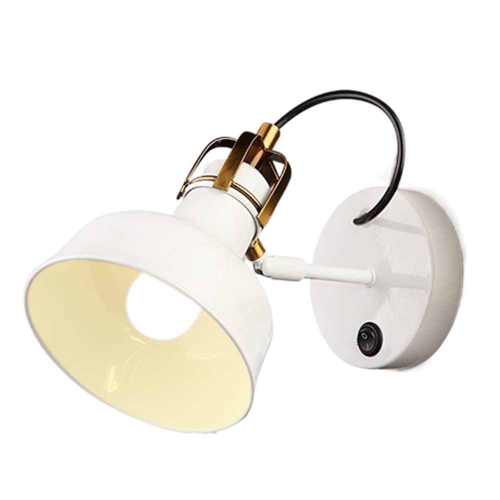 Nordic LED Wall Lamp - Modern Minimalist White Wall Light Fixture for Bedroom, Living Room, Bathroom & Study | Creative Personality Home Decor with Mirror Headlights | Perfect for Aisle Lighting & Room Ambiance