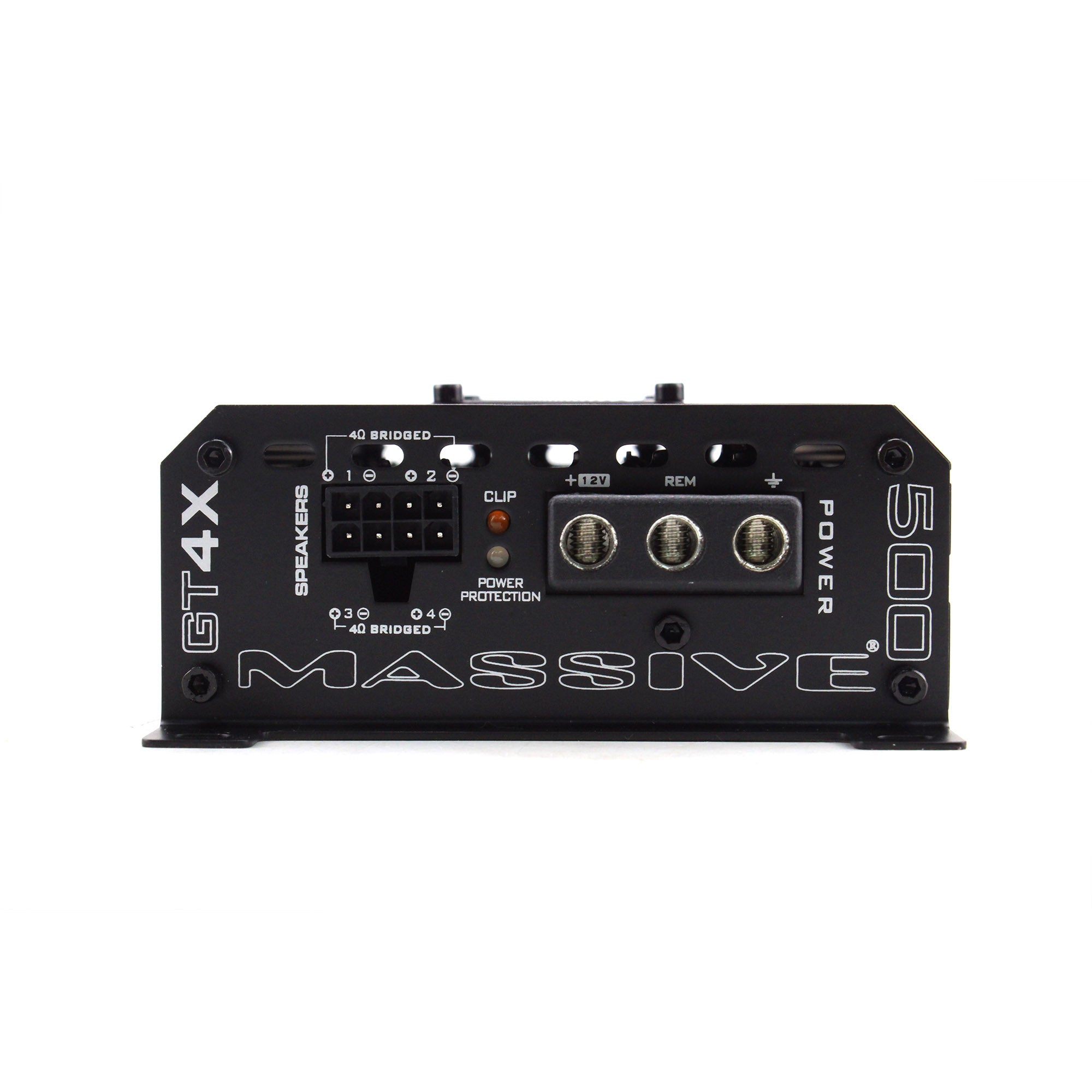 GT4X 4 Channel Car Amplifier 120W RMS x 4 @ 2 Ohm - High Power Audio Amp for Car Stereo System, Home Theater, DJ Setup & Live Performances