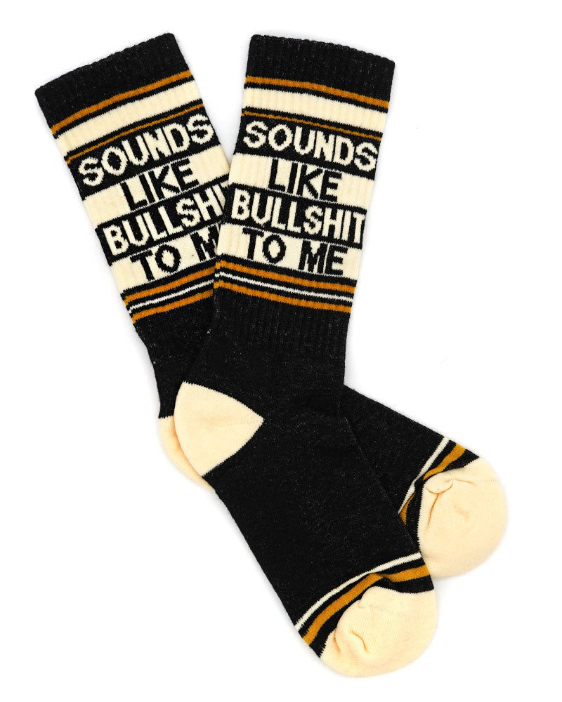 Funny Socks with 'Sounds Like Bullshit To Me' Print - Novelty Gift for Men & Women - Perfect for Office, Gag Gifts, and Casual Wear