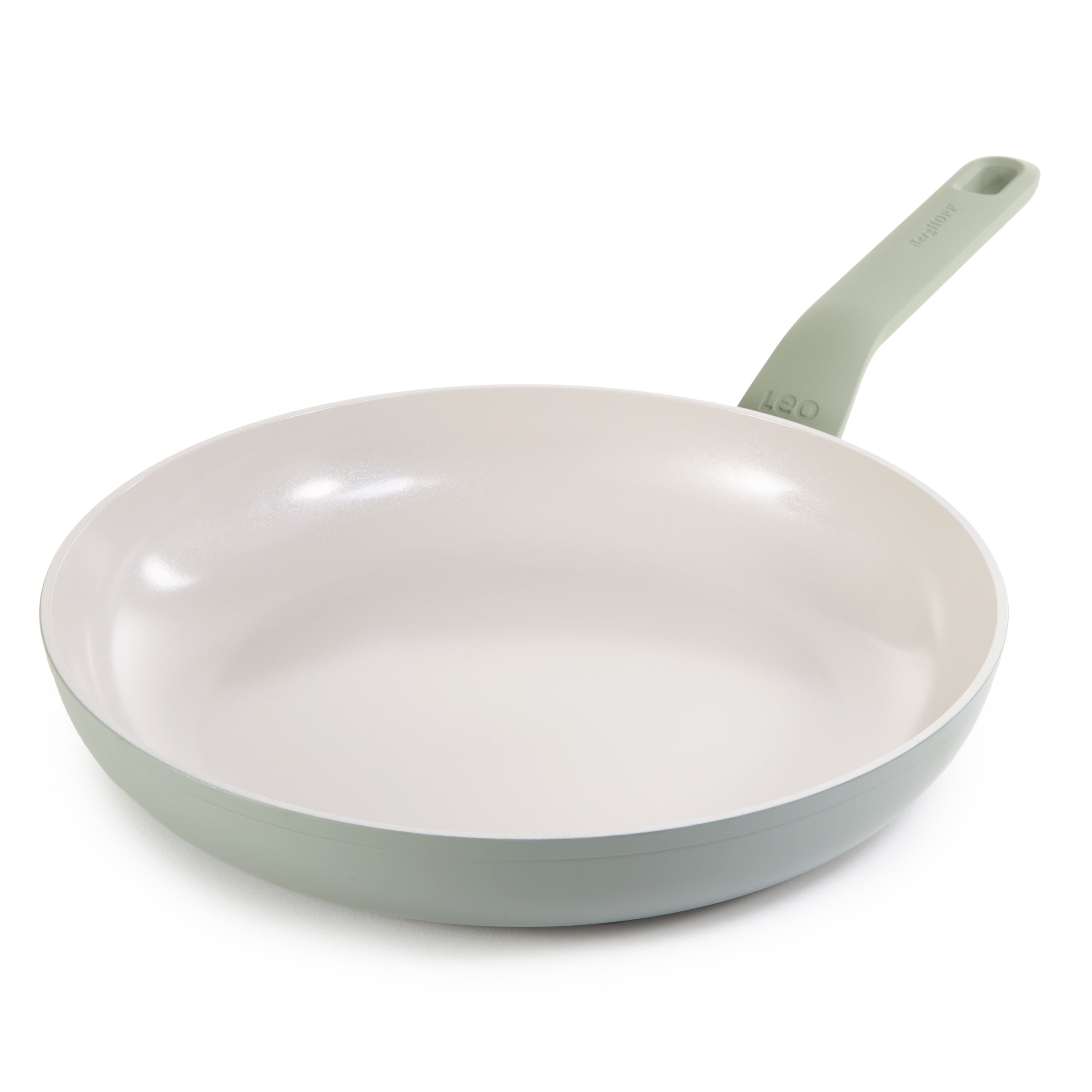 BergHOFF Balance 11-Inch Nonstick Ceramic Frying Pan | Eco-Friendly Recycled Aluminum | Sage Green | Perfect for Sauteing, Frying & Healthy Cooking