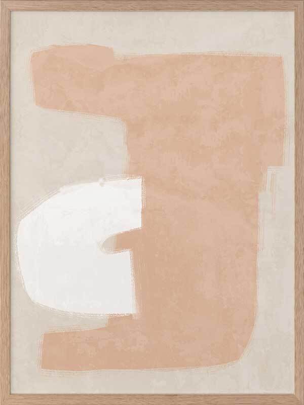 Elegant Neutral Framed Art Print - Modern Wall Decor for Living Room, Bedroom & Office - Perfect for Home & Office Decor