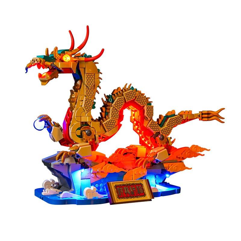 LEGO Auspicious Dragon 80112 Light Kit - DIY Lighting Set for LEGO Models | Perfect for Home Decoration, Gift Giving & Display