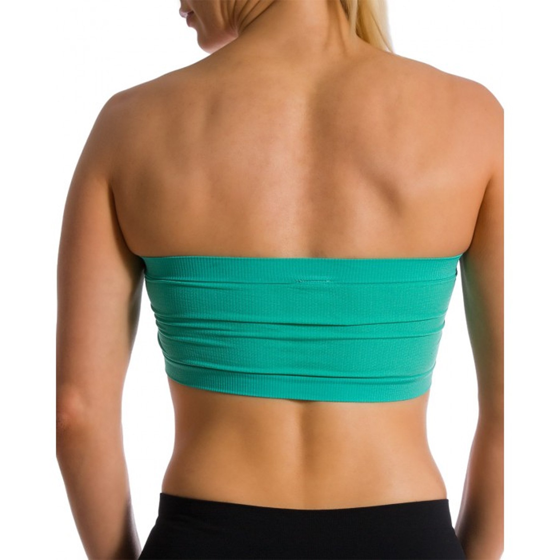 Wire-Free Stretch Sports Bra with Removable Pads - Comfortable Bandeau Yoga Bra for Women - Perfect for Workouts, Running, Yoga & Lounge Wear