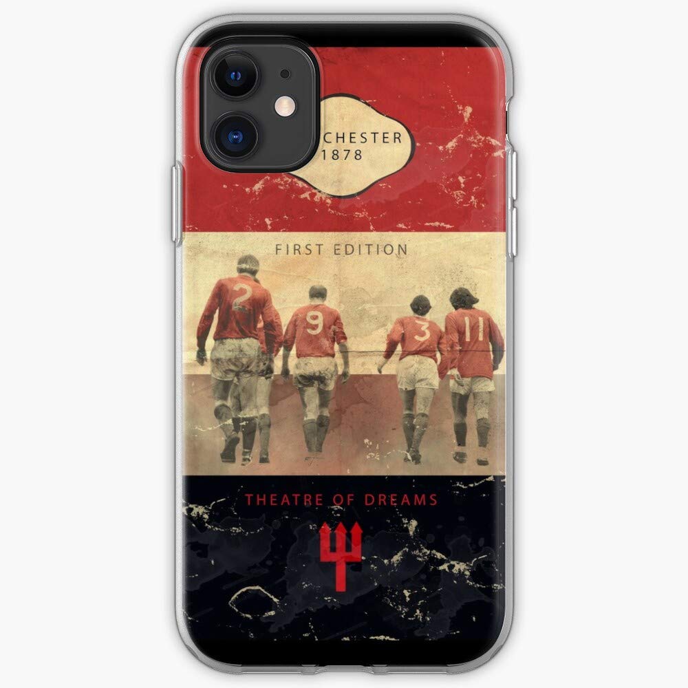 Vintage Football Charlton Manchester United Retro Phone Case for iPhone 7/8/SE 2020/XR/11/11 Pro/12 - Perfect for Soccer Fans & Match Day Protection