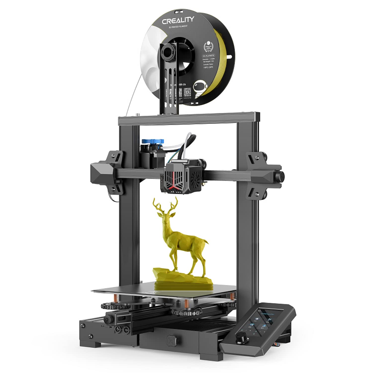 Creality Ender 3 V2 Neo 3D Printer with CR-Touch Auto Leveling | Metal Extruder & Touch Screen | Easy 3-Step Assembly for Home, Office & Hobby Projects