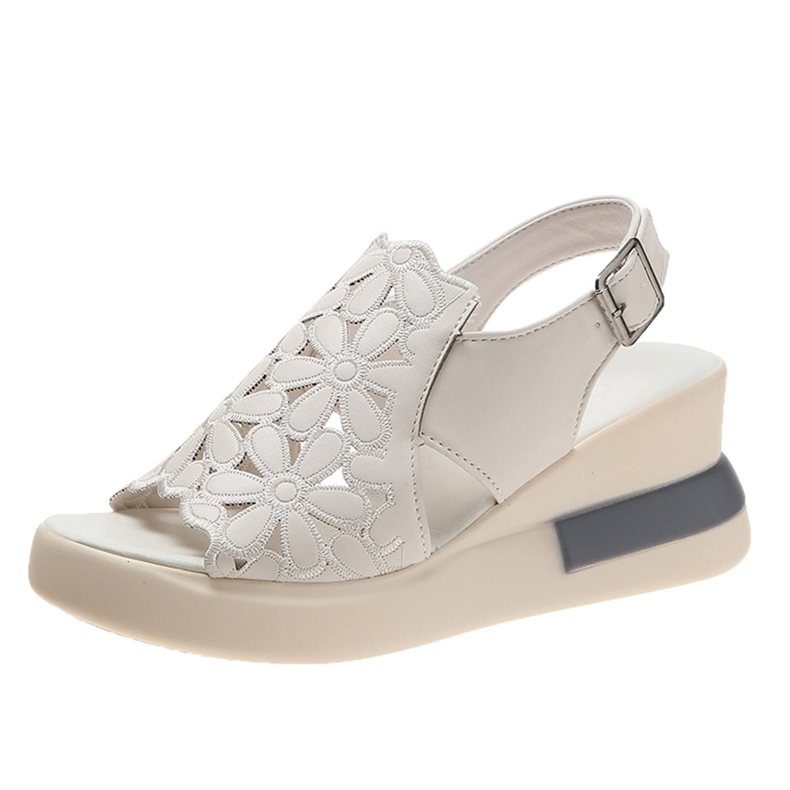 Women's Summer Platform Wedge Heel Sandals - Comfortable Leather Peep Toe Fisherman Sandals for Women | Beach Vacation, Casual Outings & Date Night Shoes