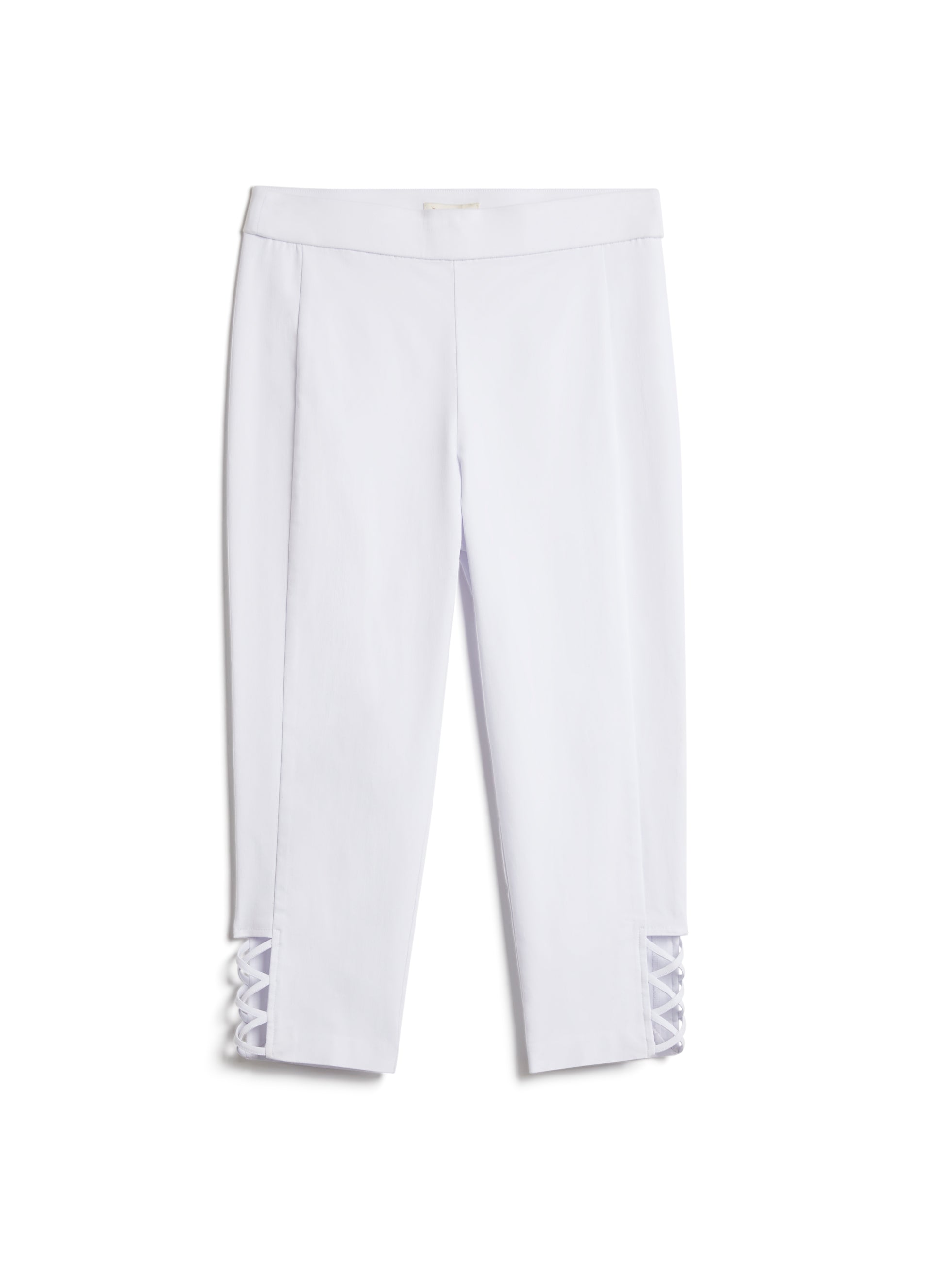 Women's Cross Detail Capris - Stretchy High Waist Yoga Pants for Workout & Lounge - Perfect for Yoga, Running, Gym & Casual Wear