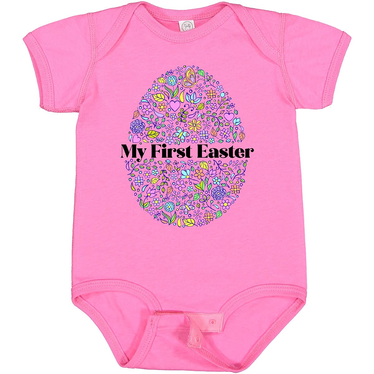 Inktastic My First Easter Egg Outfit for Girls - Adorable Baby Bodysuit for Easter Photos & Family Gatherings