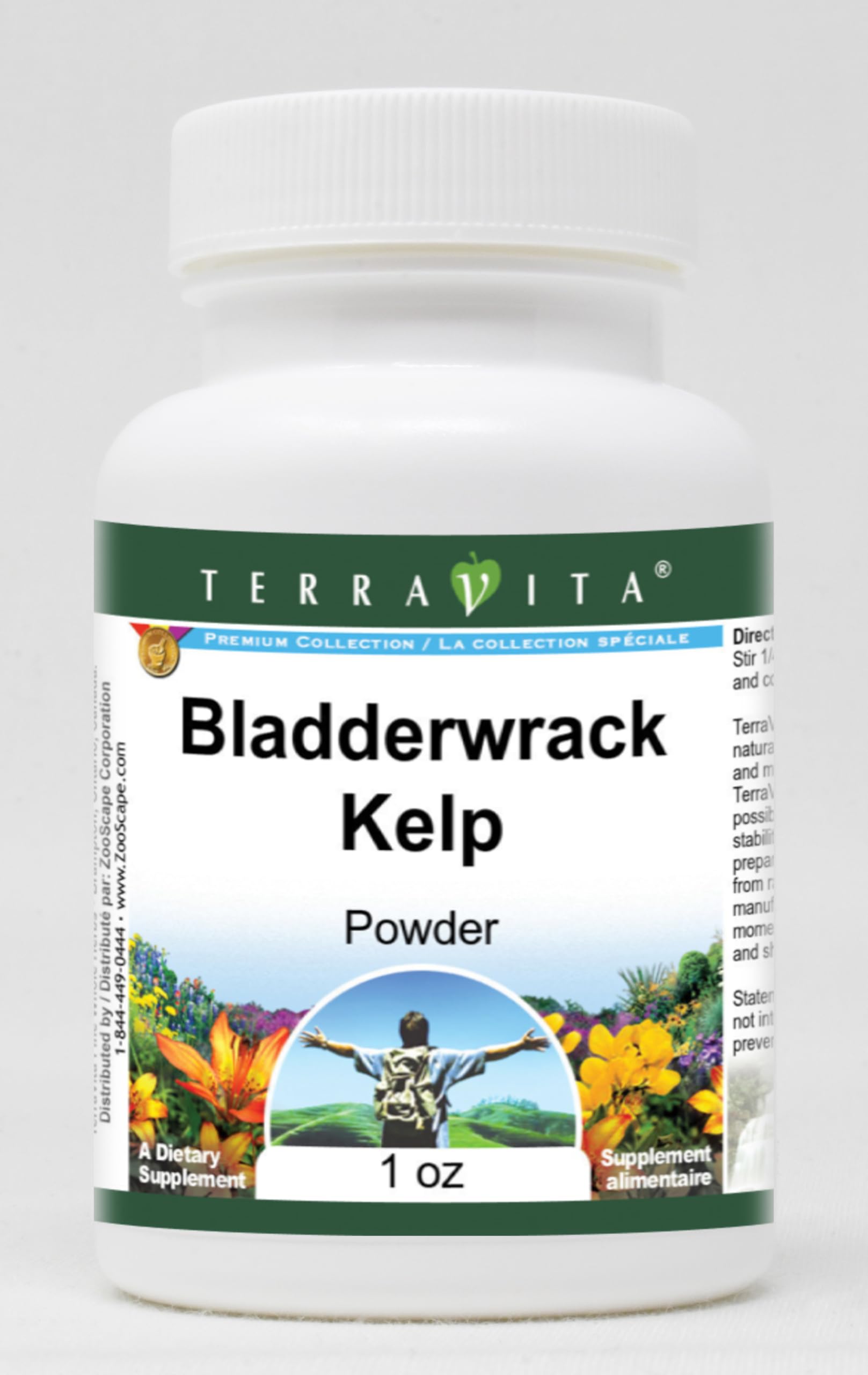 Organic Bladderwrack Kelp Powder - 1 oz (ZIN: 510969) | Seaweed Supplement for Thyroid Support, Detox & Skin Health | Perfect for Smoothies, Teas & Natural Remedies
