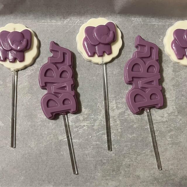 Elephant Chocolate Candy Mold Set - Premium Silicone Candy Molds for DIY Chocolate, Soap, Candle Making - Perfect for Birthday Parties, Baby Showers & Holiday Treats (1334)