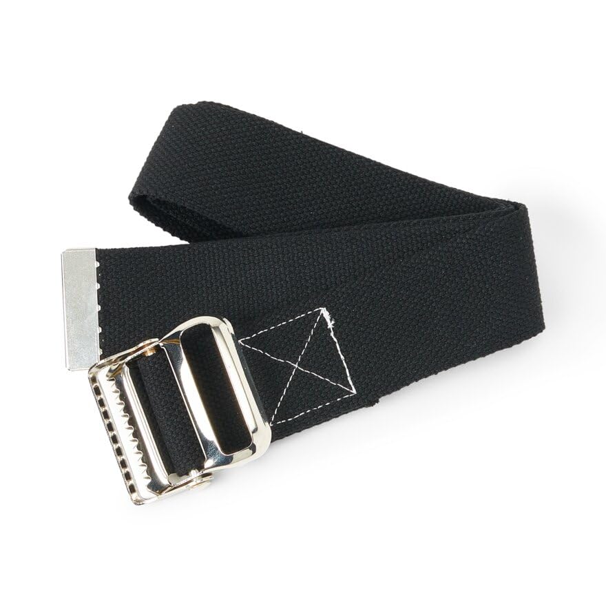 Medline Washable Gait Belt with Metal Buckle for Patient Transfer, 2