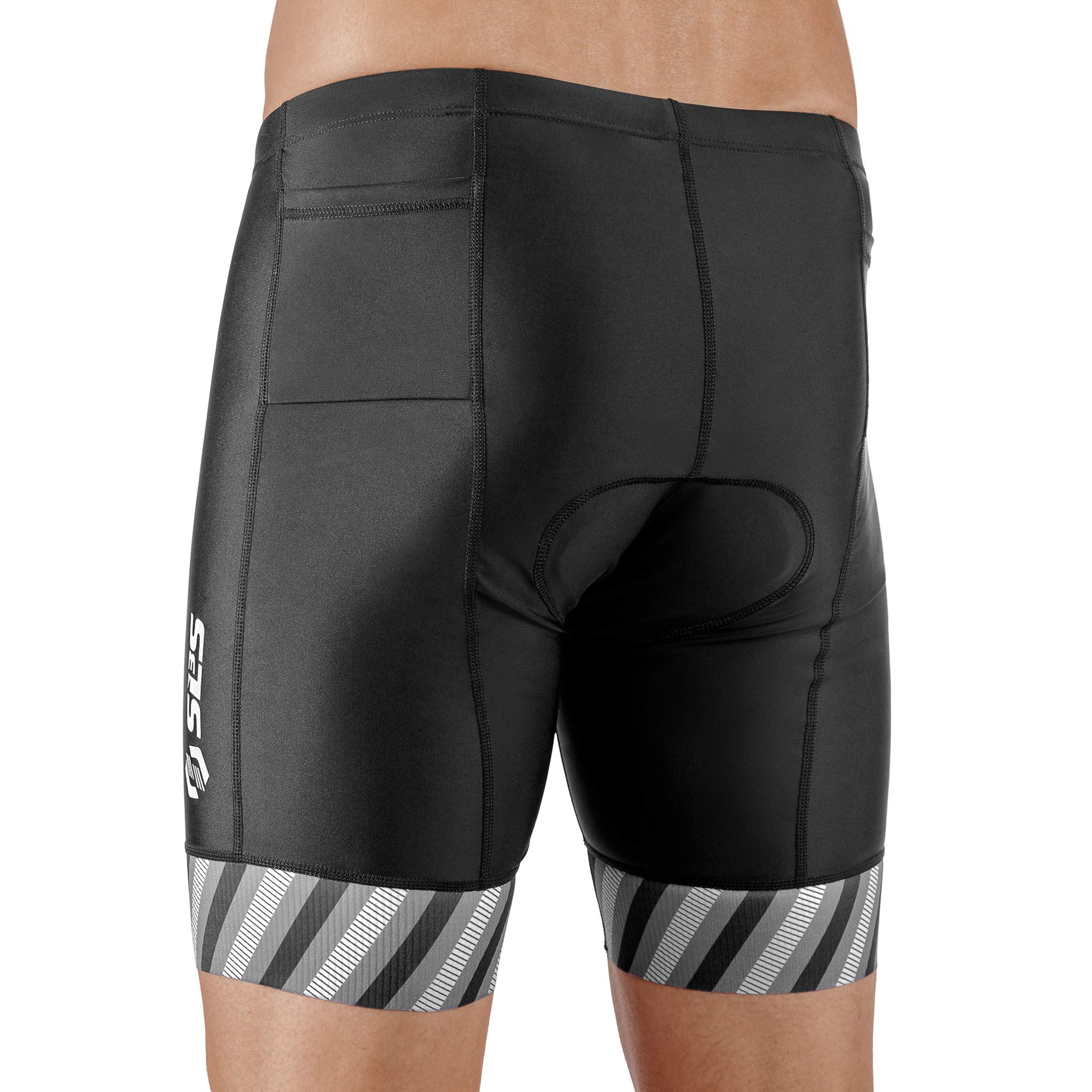 **Men's Triathlon Shorts with 2 Front Pockets – High-Performance Tri Shorts for Racing – Designed by Athletes – Ideal for Triathlons, Cycling & Running**
