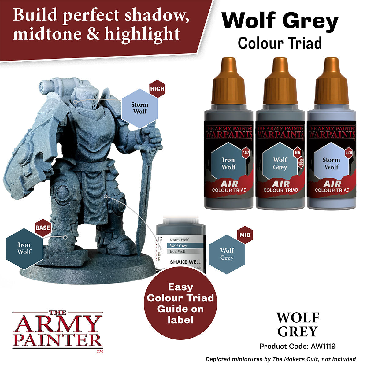 Warpaints Air: Premium Wolf Grey Face Paint for Halloween, Cosplay & Costume Parties – Long Lasting & Easy to Apply