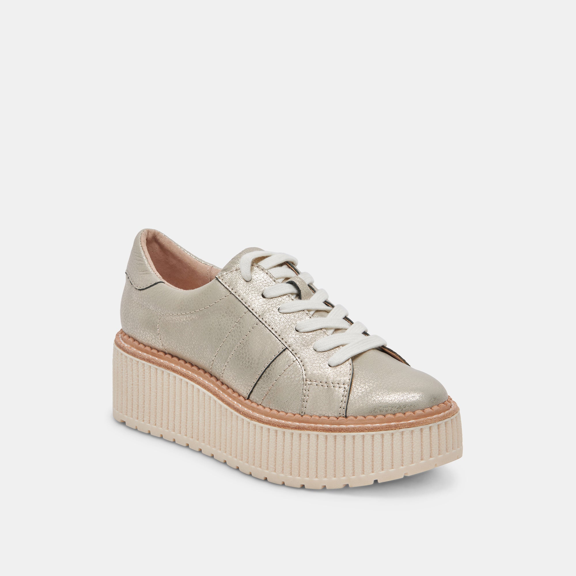 Premium TIGER SNEAKERS - Light Gold Genuine Leather Athletic Shoes for Men & Women | Perfect for Running, Gym Workouts & Casual Streetwear Fashion