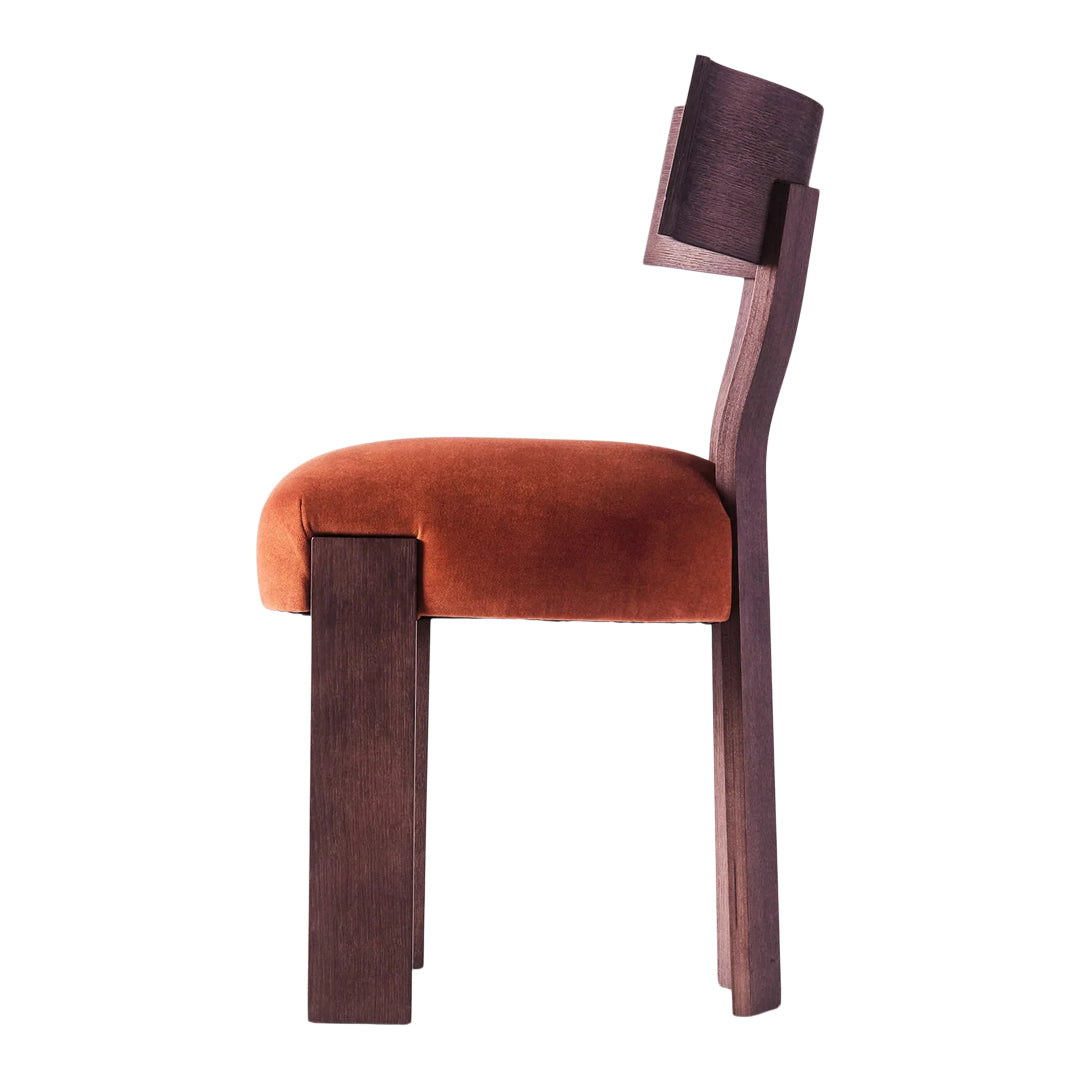 Alba Chair - Mid-Century Modern Accent Chair with Dusty Blue Upholstery | Stylish Living Room, Bedroom, or Office Seating for Home Decor