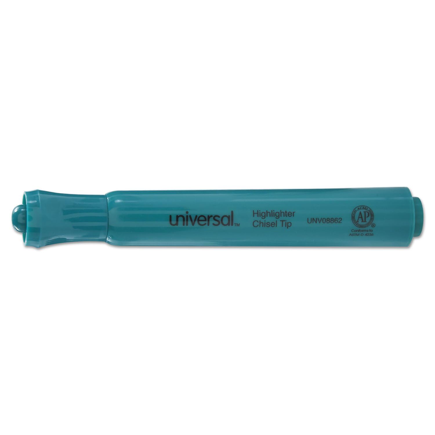 Universal Desk Highlighters - Fluorescent Green Ink, Chisel Tip, Green Barrel (12-Pack) - Perfect for Office, School & Study Note-Taking
