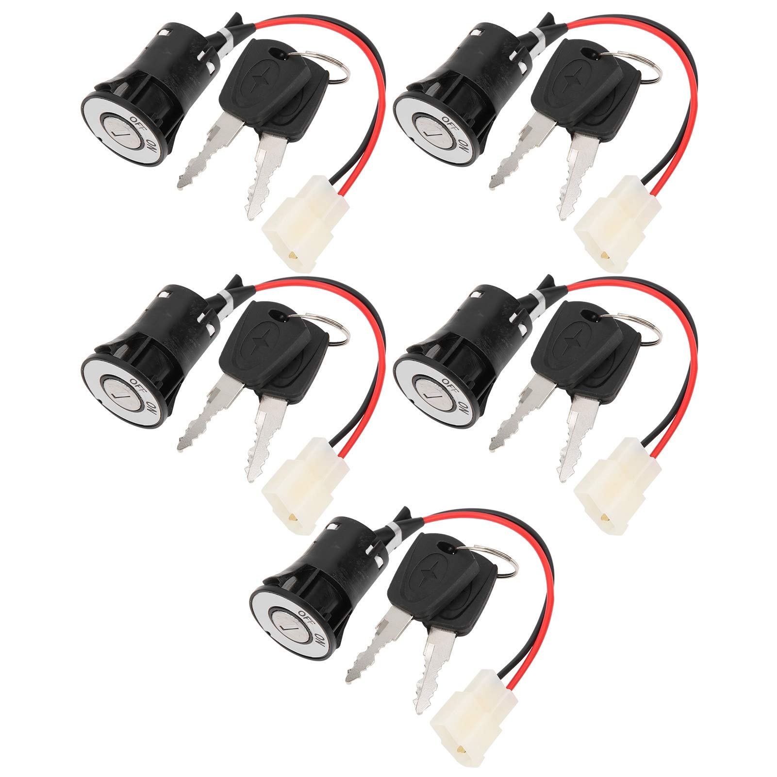Drfeify 5-in-1 Electric Scooter Power Lock Kit with Dual Security Cables - Smart Keyless Entry System for Electric Scooters, Tricycles & Motorcycle Modifications - Perfect for Urban Commuting, Delivery Services & Vehicle Security