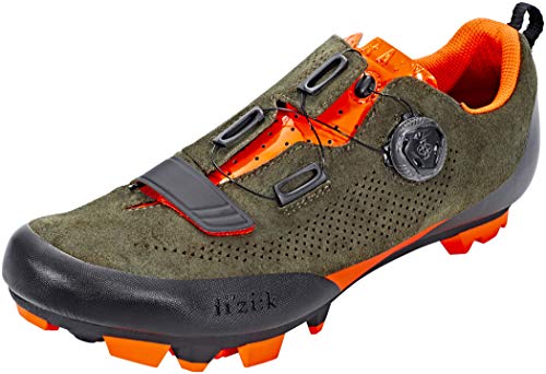 Suede Military Green/Orange Fluo