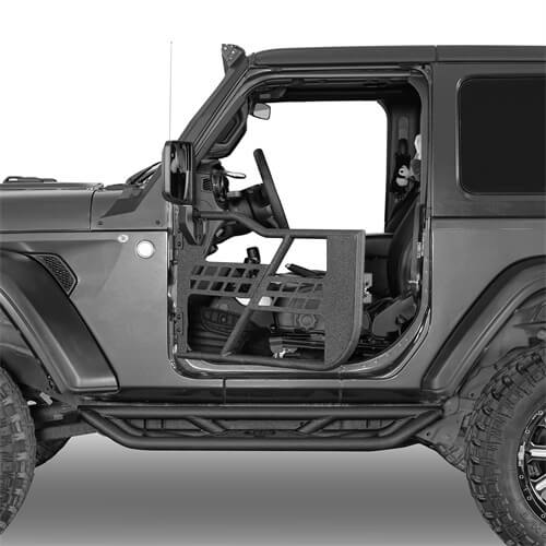 Hooke Road 18-25 Jeep Wrangler JL Tubular Half Doors for 2 Door - Lightweight & Durable Off-Road Accessories for Jeep Adventures