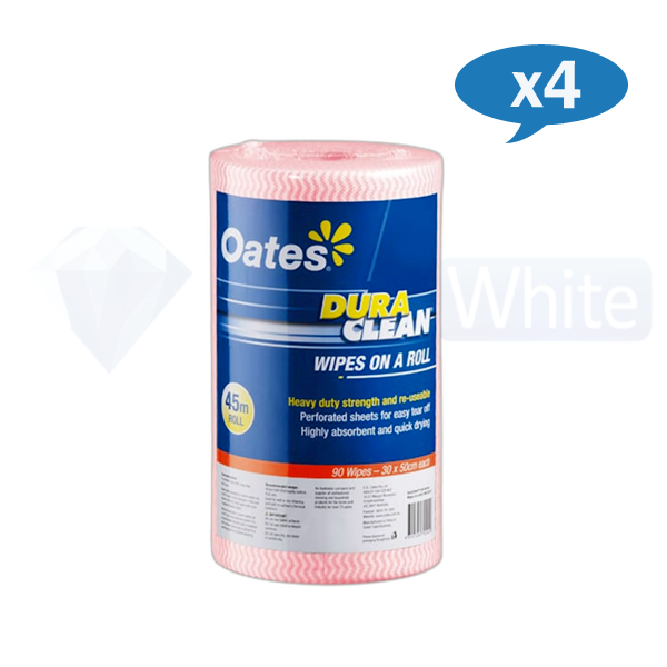 Oates Duraclean Multipurpose Wipes Extra Heavy Duty - All-Purpose Cleaning Wipes for Kitchen, Bathroom & Tough Stains | Commercial & Household Use