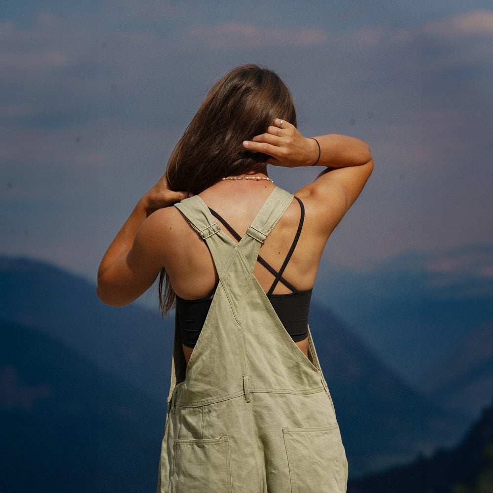 Reckless Sage Denim Overalls Shorts - Trendy Distressed Denim Overalls for Women | Perfect for Summer Outfits, Music Festivals & Casual Street Style
