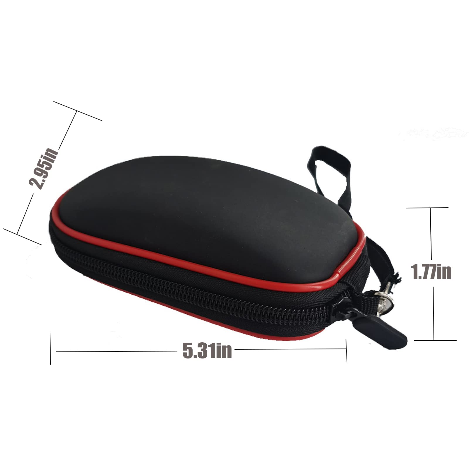 Elec Space Mini Wireless Mouse - Cute Ladybug Design, Ergonomic Cordless Mouse for Kids, Laptop, PC, Mac, Notebook - Includes Mouse Case, Perfect for Home, Office, and School Use (Red)