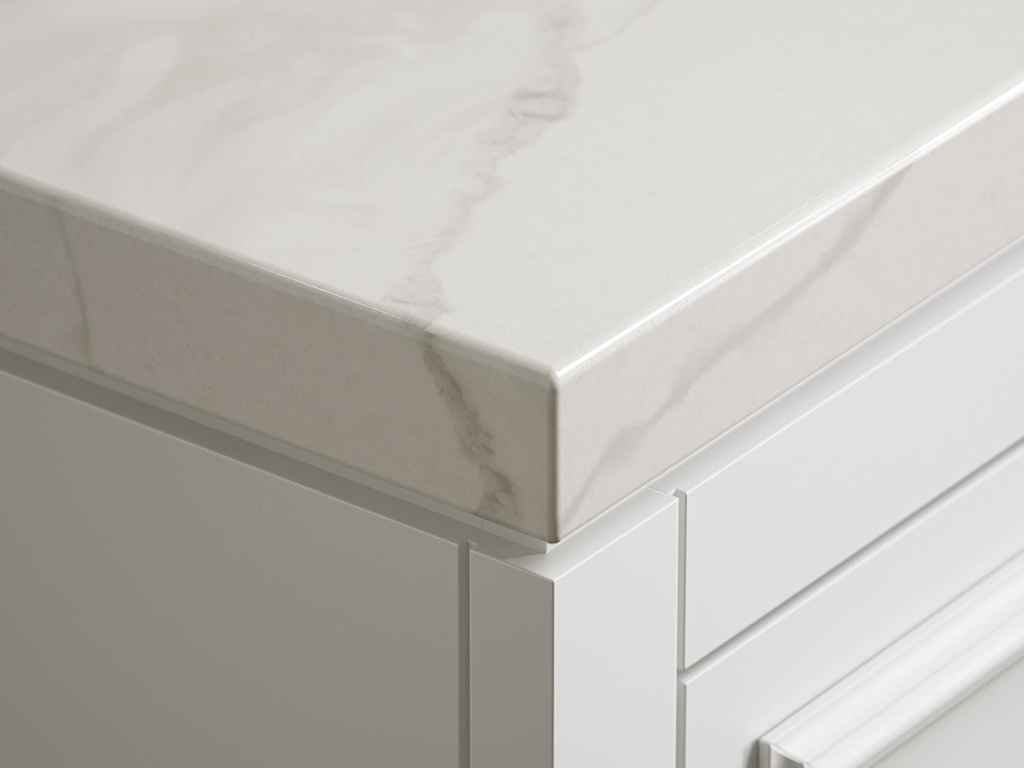 KOHLER Southerk 60-inch Bathroom Vanity Set with Sink & Mirror - Modern Double Sink Bathroom Vanity for Master Bath & Guest Bath Remodel