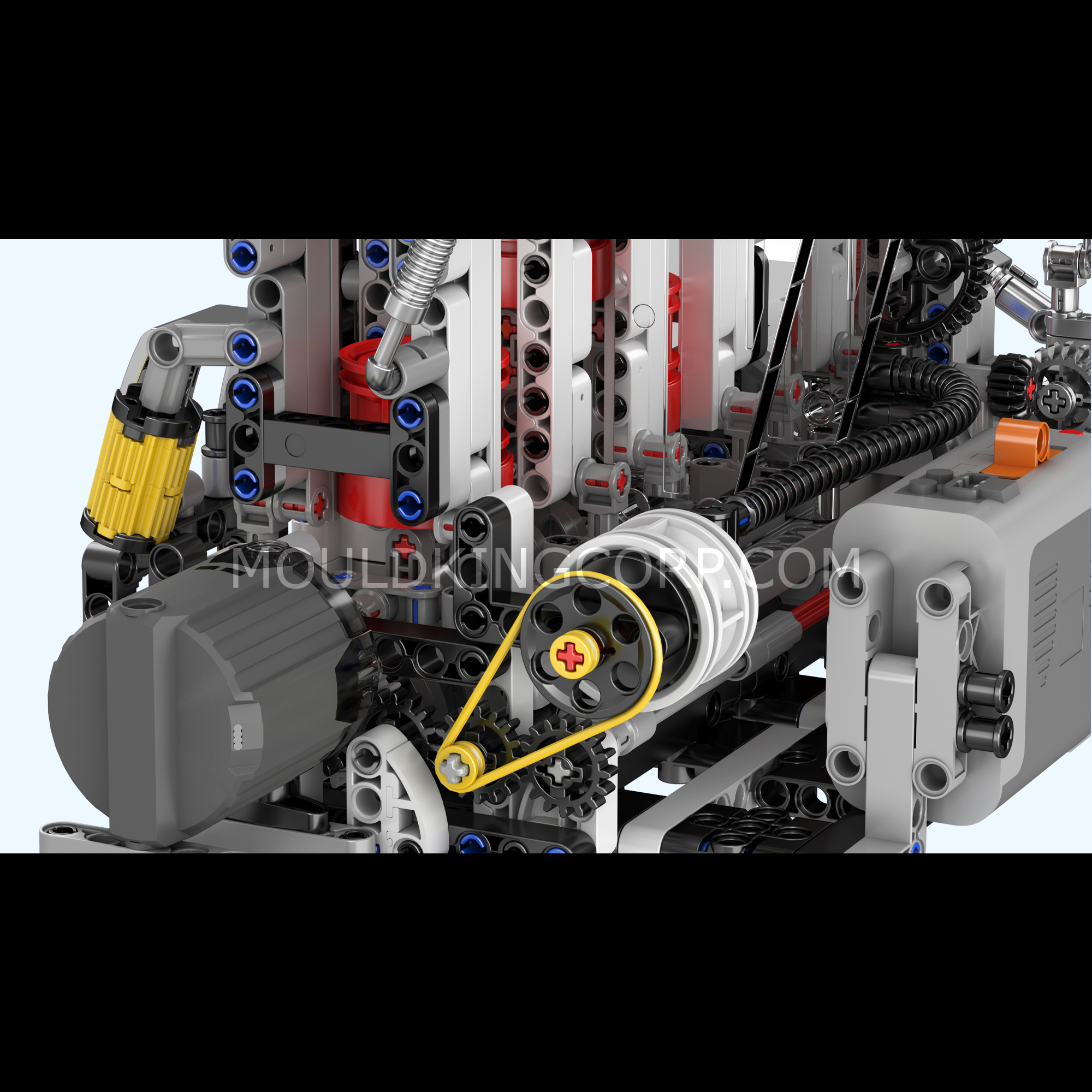 Mould King 10087 Motorized L4 Gasoline Engine Model Building Kit - 1787 Piece STEM Educational Toy for Adults & Teens | DIY Assembly Project for Engineering Enthusiasts, Home Display & Gift Idea