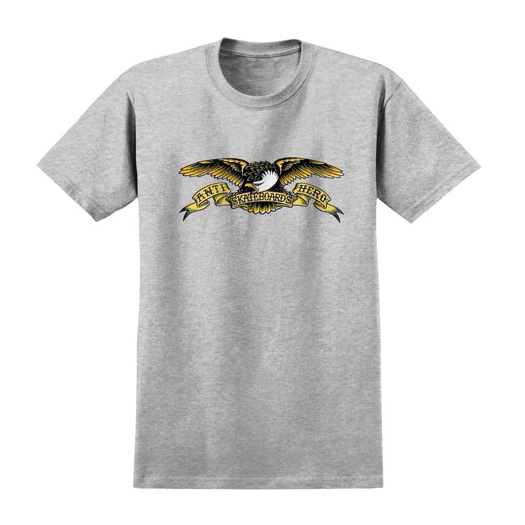 Antihero Misregister Eagle SPR Graphic T-Shirt - Grey & Black | Streetwear Fashion for Skateboarding & Urban Lifestyle