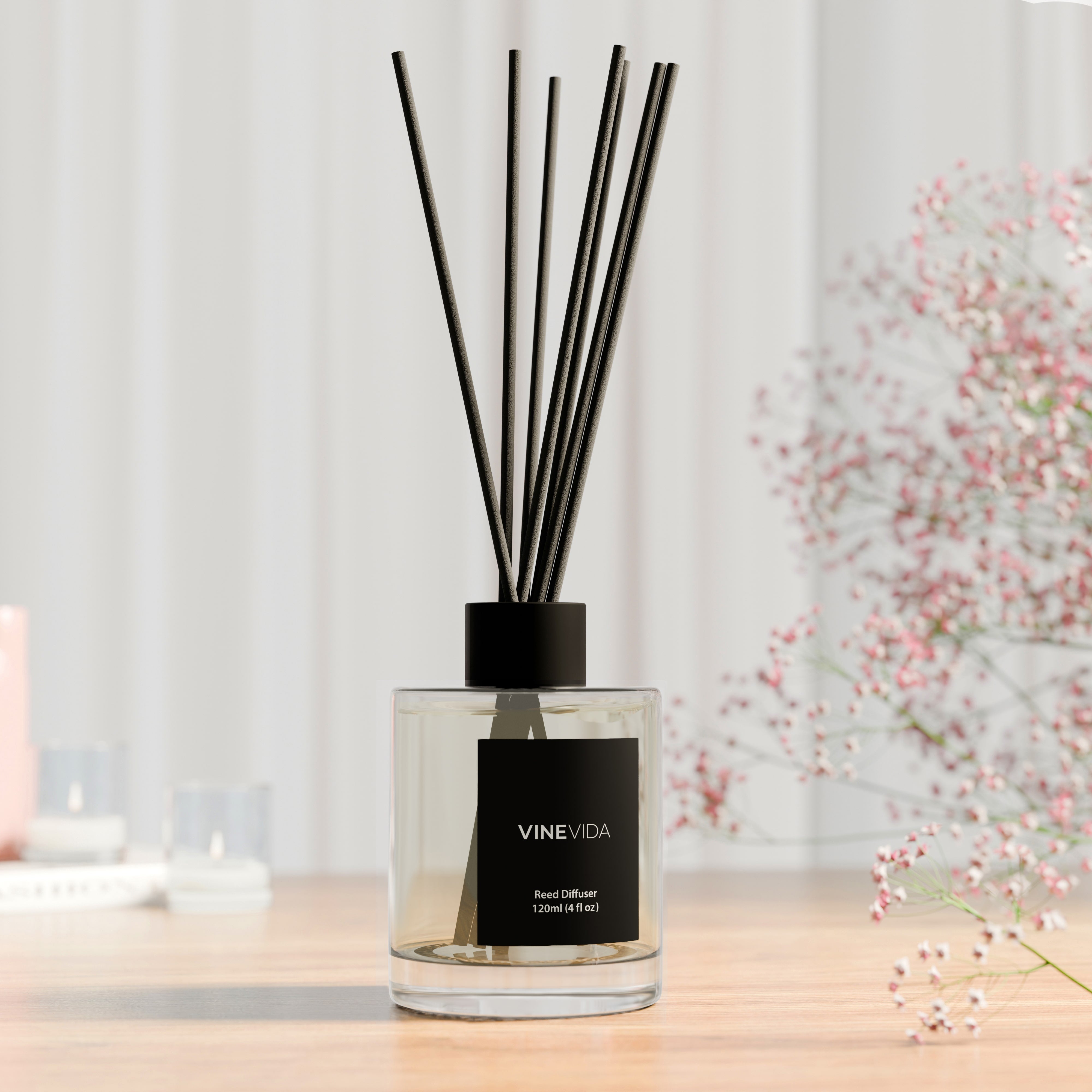 Best Reed Diffuser - Apple Cinnamon Scent | Long-Lasting Fragrance for Home & Office | Perfect for Living Room, Bedroom, and Bathroom
