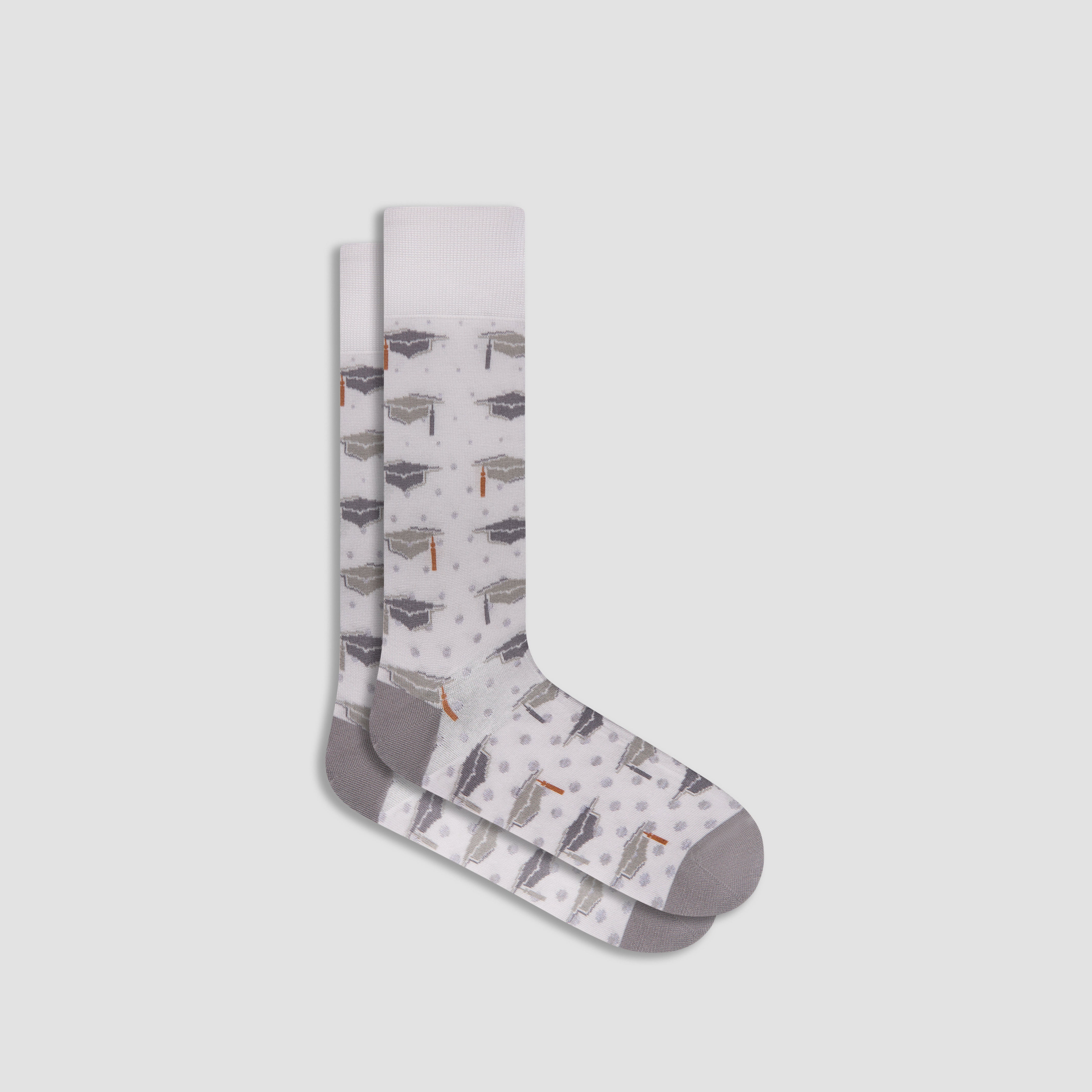 Graduation Crew Socks for Women & Men - Mid Calf Length Cotton Dress Socks - Perfect for Graduation Ceremonies, School Events & Formal Occasions