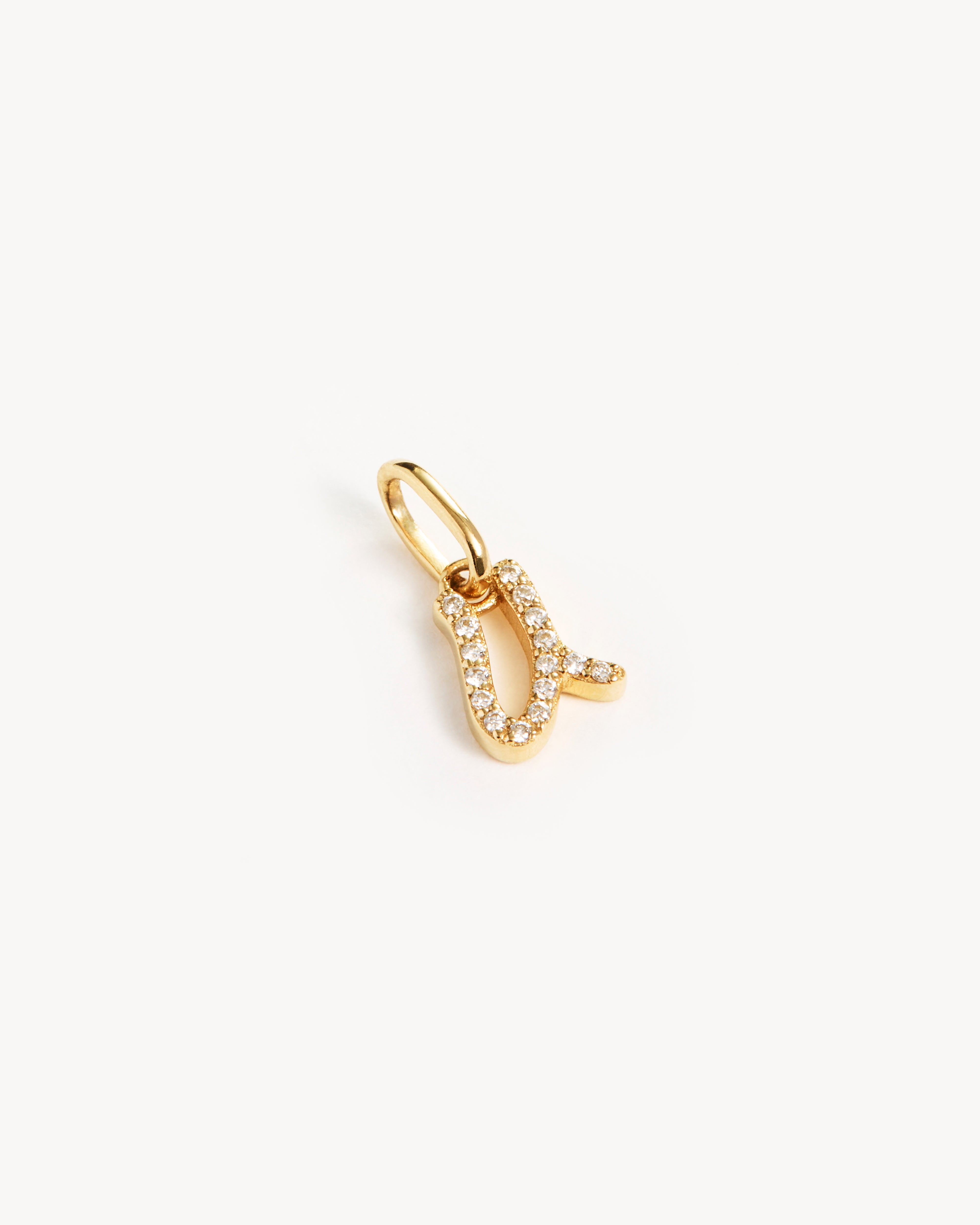 14K Solid Gold Forever Love Diamond Letter Necklace Pendant - Personalized Initial Jewelry Gift for Women, Perfect for Valentine's Day, Anniversary & Special Occasions