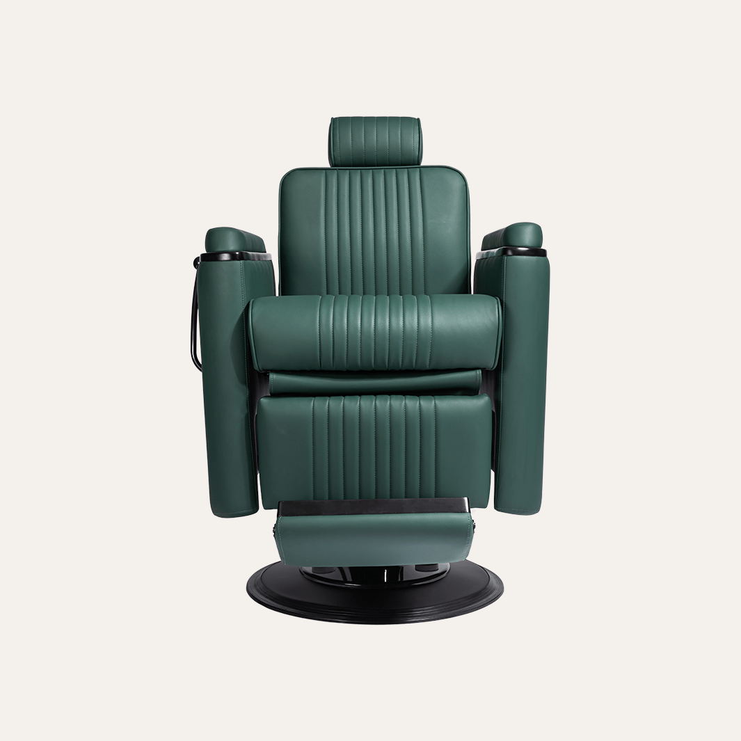Professional BARBER CHAIR for Salon & Home Use - Heavy Duty Hydraulic Styling Chair with Adjustable Height & Reclining Back - Perfect for Haircuts, Shaves & Styling