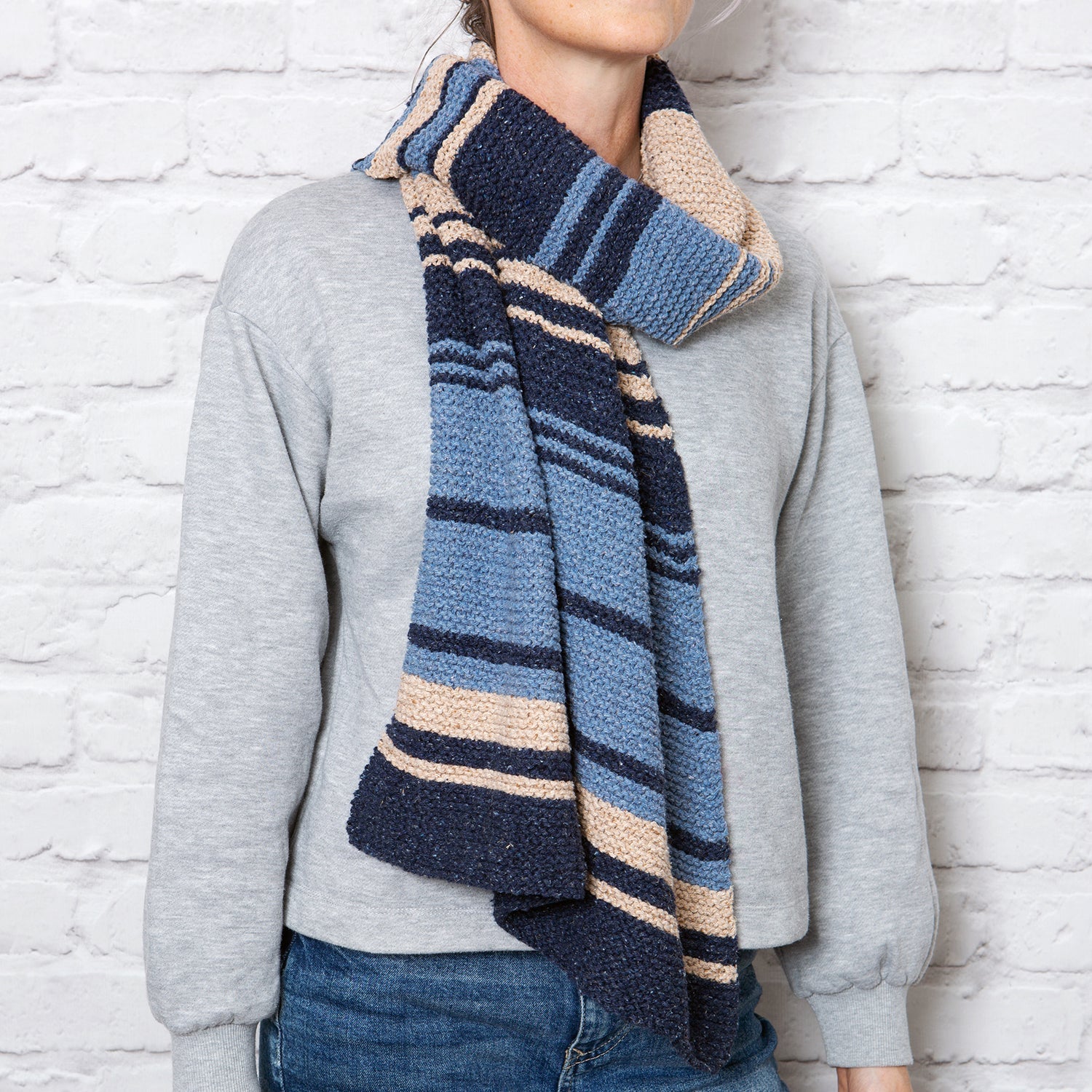 Moody Blues Festival Shawl Knitting Kit - DIY Knitting Supplies for Beginners & Advanced Crafters - Perfect for Holiday Gifts, Winter Accessories & Cozy Home Projects