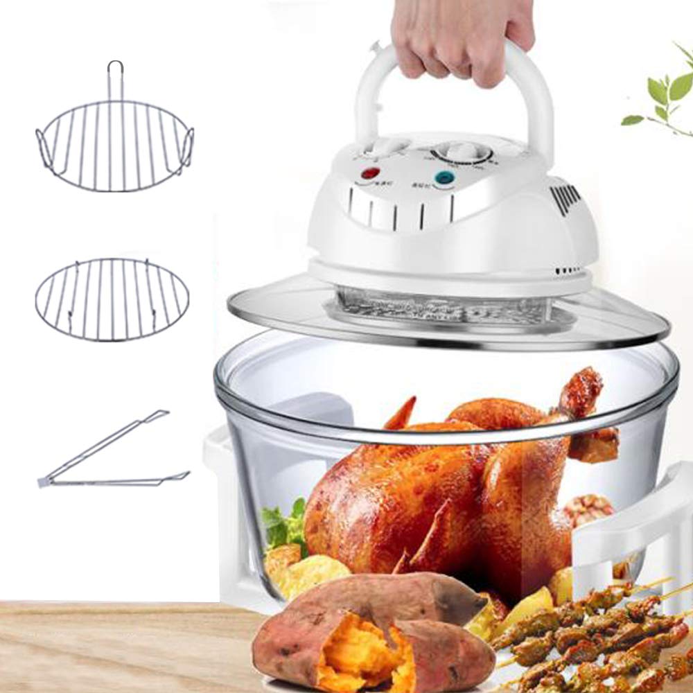 12L Turbo Air Fryer Convection Oven - Electric Cooker with Multifunction & Infrared Technology - Perfect for Roasting, Baking, and Healthy Frying at Home